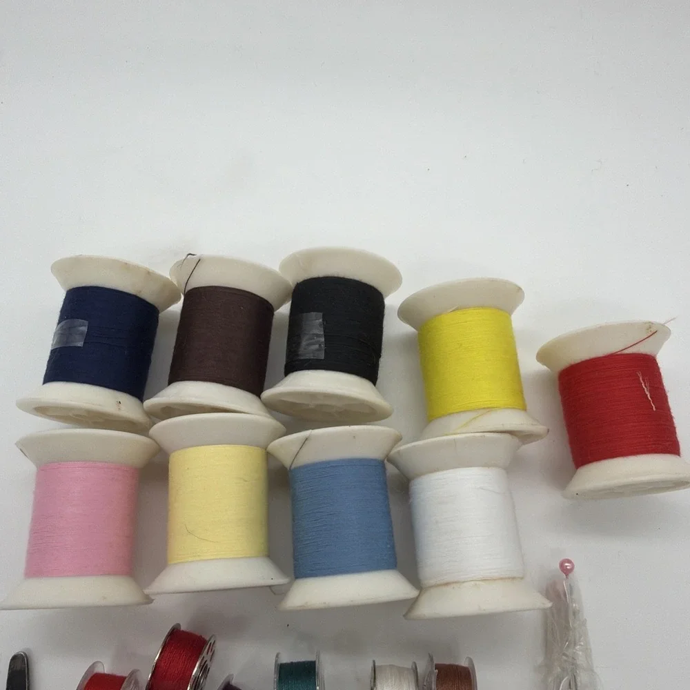 General Sewing Thread Spools Multicolor Lot of‎ 40 Various Colors and Sizes
